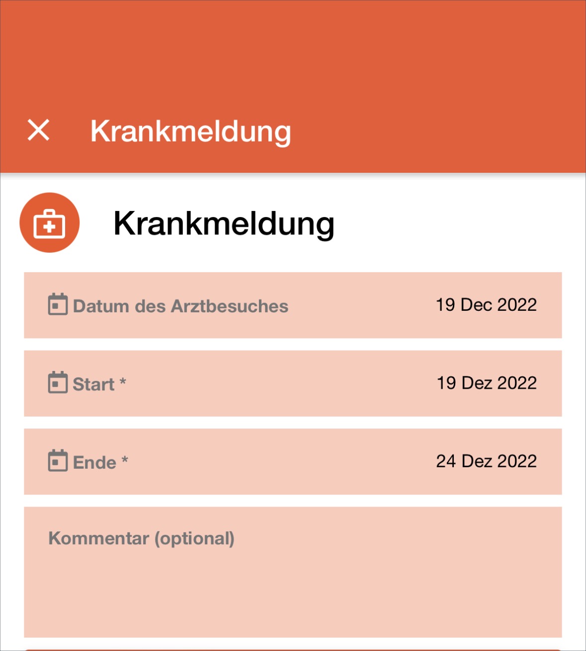 Elektronische Krankmeldung