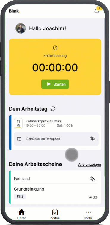 Blink me Arbeitsschein Abnahme.gif